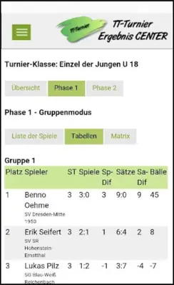 TT-Turnier ErgebnisCenter android App screenshot 11