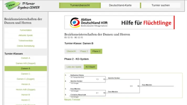 TT-Turnier ErgebnisCenter android App screenshot 5